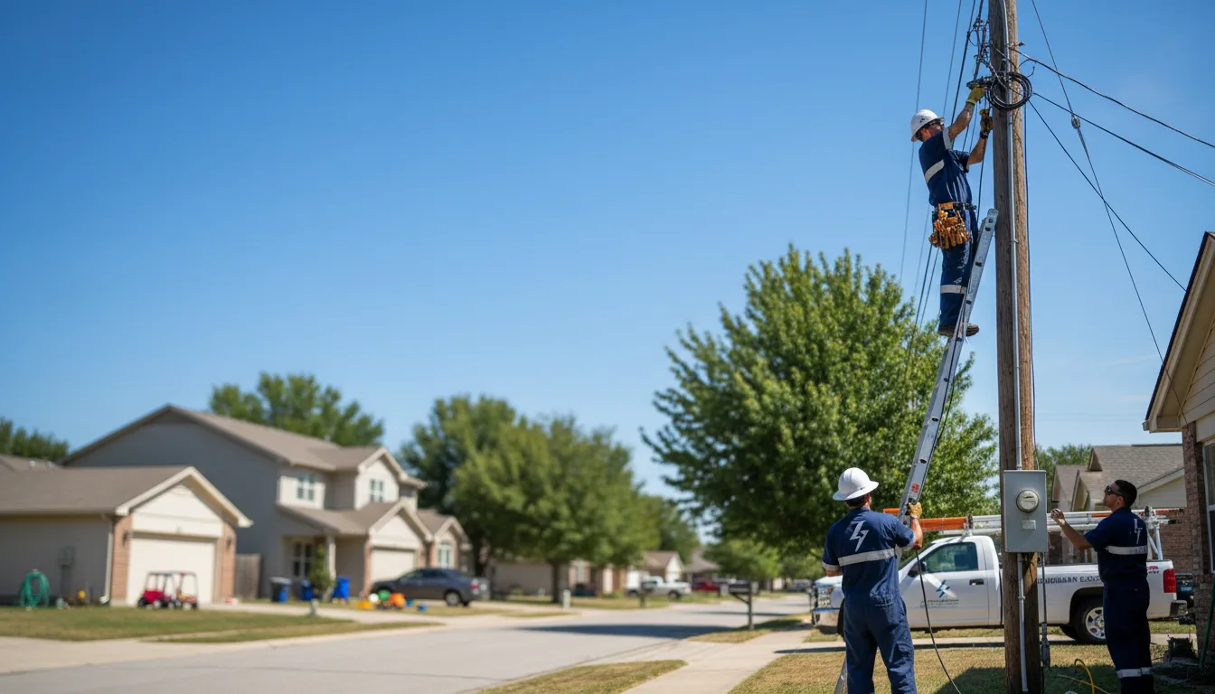 Residential electrician providing installation services in Lancaster, MO